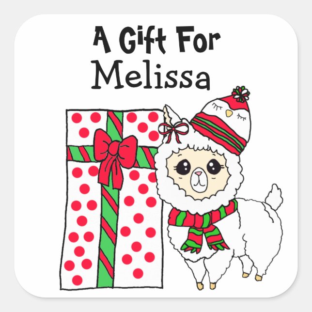 Un cadeau pour les étiquettes cadeaux personnalisé (Devant)