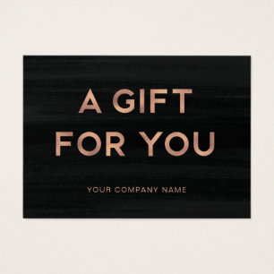 Un cadeau pour vous Certificat cadeau Rose Gold