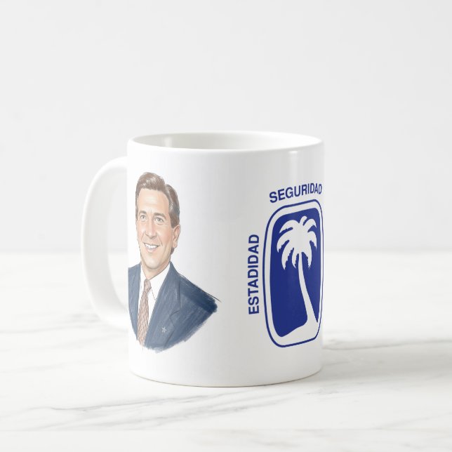 Un café con Pedro Rosselló Kaffeetasse (Vorderseite Links)
