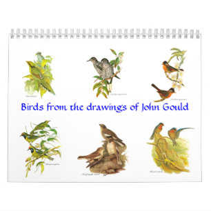 Un calendrier des painitings d'oiseau de John