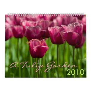 Un calendrier du jardin 2010 de tulipe