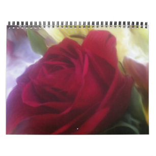 Un calendrier rempli par rose
