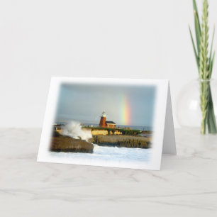 "Un calme carte de voeux vierge entre tempêtes"