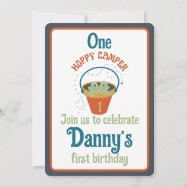 Un Camper Hoppy Première Invitation d'anniversaire
