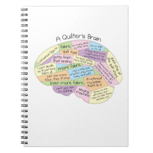 Un Carnet Cerveau de Quilter - Drôle cadeau Quilti