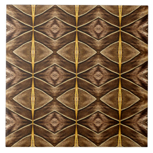Un carreau de céramique de couleur brun vibrant à