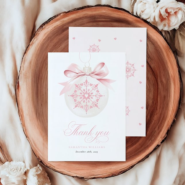 Un Carte de remerciements de Baby shower de fille  (Créateur téléchargé)