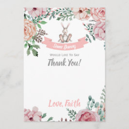 Un Carte de remerciements De Lapin