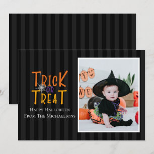 Un Carte photo d'Halloween moderne