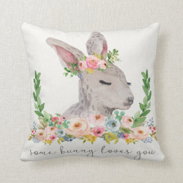 Un certain lapin vous aime coussin de crèche de