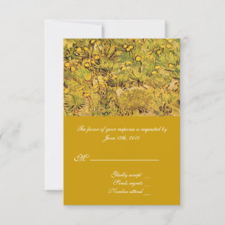 Un champ de fleurs jaunes RSVP Vincent Van Gogh