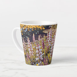 Un champ fleuri - Latte Mug