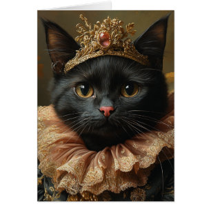 Un chat noir royal