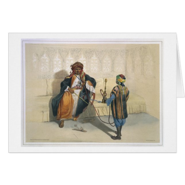 Un cheik arabe Smoking, illustration 'du Val (Devant horizontal)