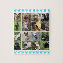 Un Collage Du Puzzle Des Chiens