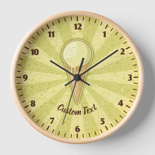 Un cône de crème glacée de balle grande horloge (Recto)