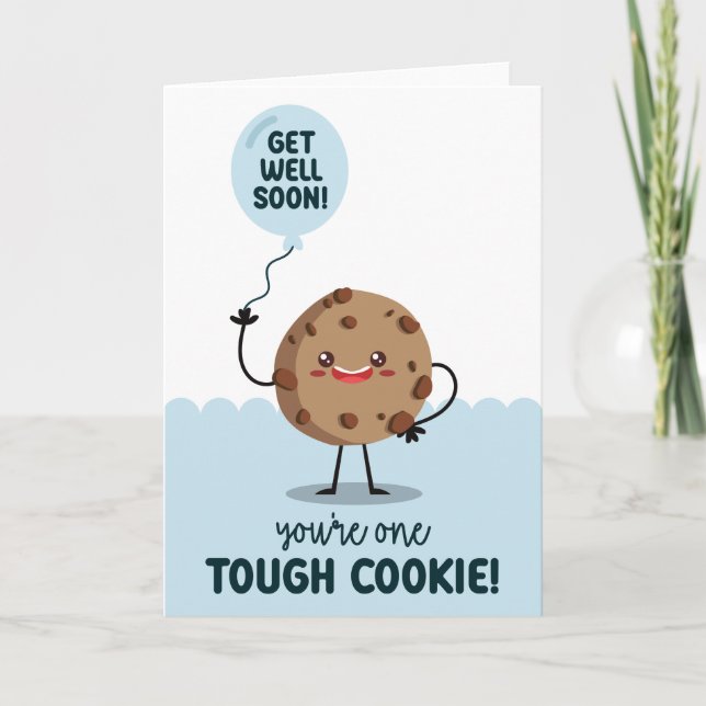 Un Cookie Dur Se Bien Bientôt Carte (Devant)