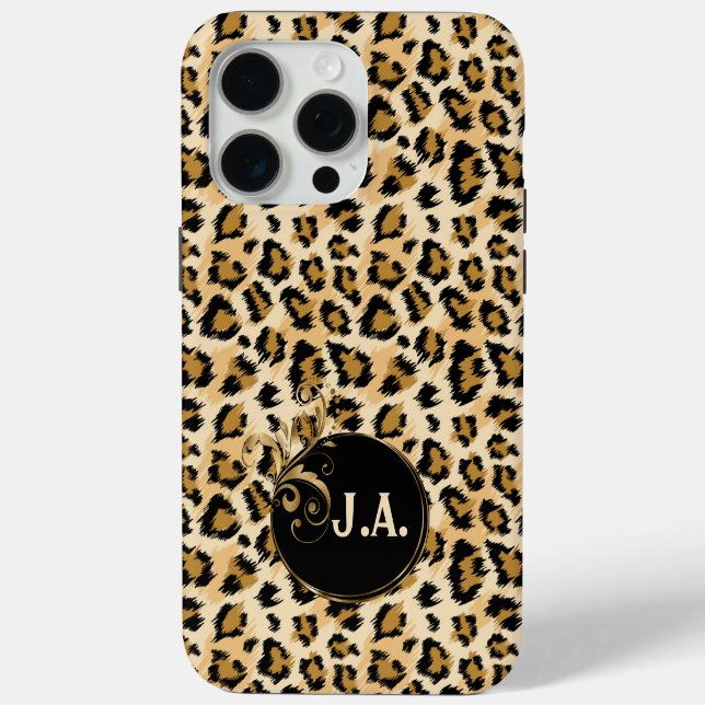 Un Coque-Mate sauvage monogramme coque iphone (Verso)