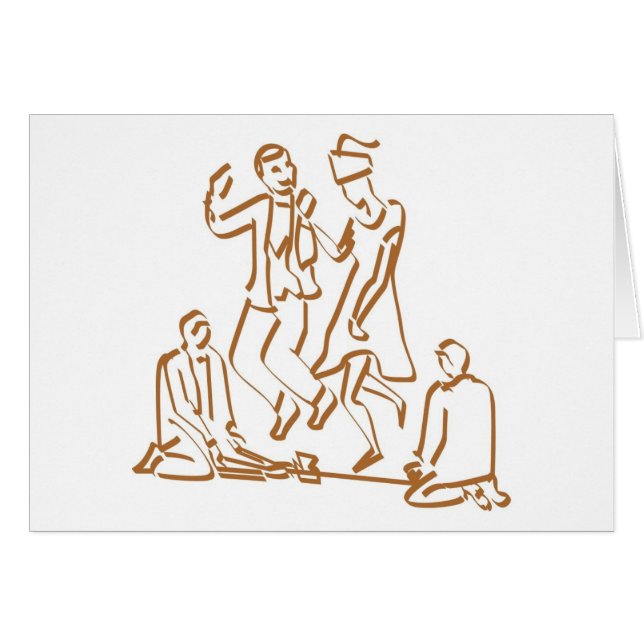 Un couple saute dans la chambre (Devant horizontal)