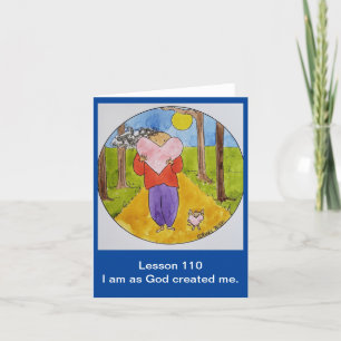 Un cours en Miracles Carte de notes pliées