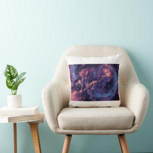 Un coussin de sorcière psychédélique