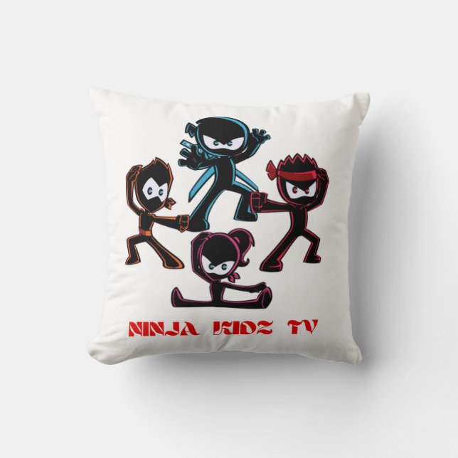 Un coussin de télévision Ninja kidz a été conçu. (Recto)