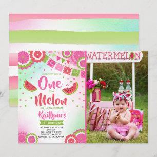 Un Dans Un Melon Invitation Fête Melon