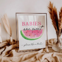 Un Dans Un Panneau Melon Watermelon Les Bébés Sont