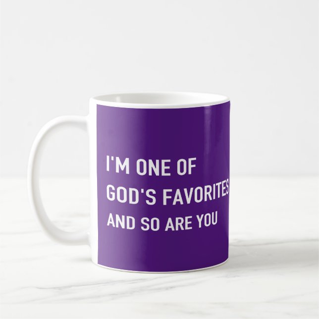 Un des Favoris de Dieu mug (Gauche)