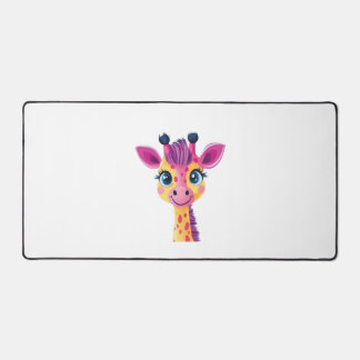 Un design gai et fantaisiste d'une jeune girafe