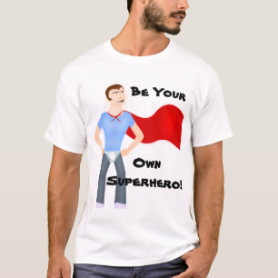 Un Dessin amusant, un T-shirt super-héros