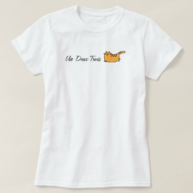 Un Deux Trois Cat T-Shirt (Design vorne)