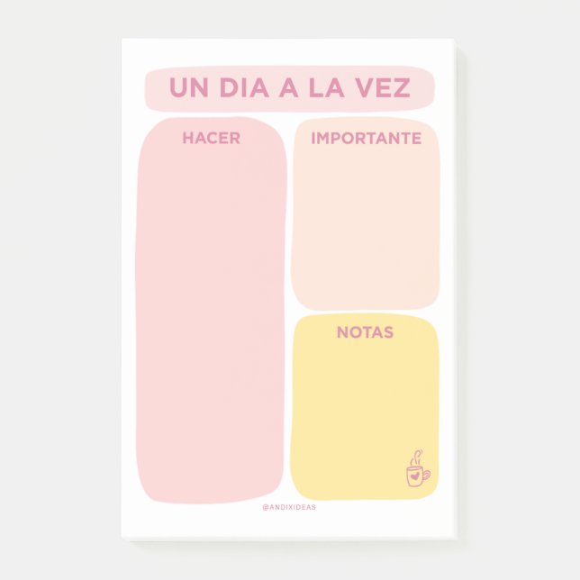Un Día a la Vez - Post-it Notes Klebezettel (Vorderseite)