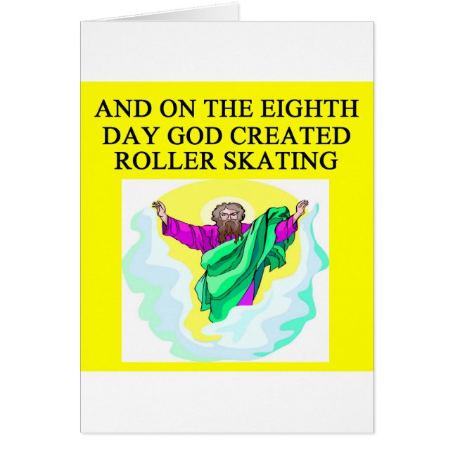 un dieu a créé le patinage de rouleau (Devant)