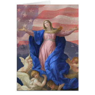 UN DIEU BÉNISSENT VIERGE MARIE DE L'AMÉRIQUE