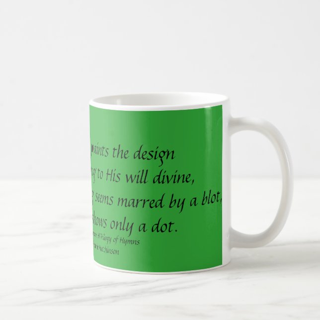 Un DIEU EST la tasse Stephanie Hutchinson du vers (Droite)