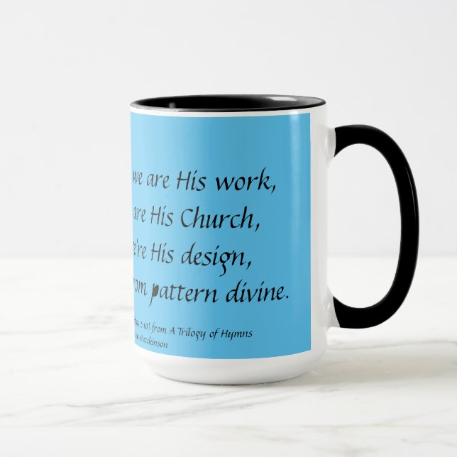 Un DIEU EST la tasse Stephanie Hutchinson du vers (Droite)