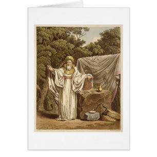 Un druide de voûte dans son habitude juridique,