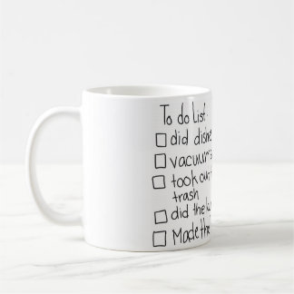 Un d'une sorte - tasse sèche faire liste