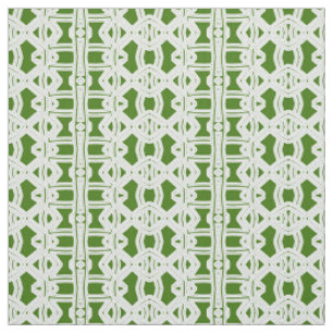 Un élégant motif en tissu géométrique blanc et ver