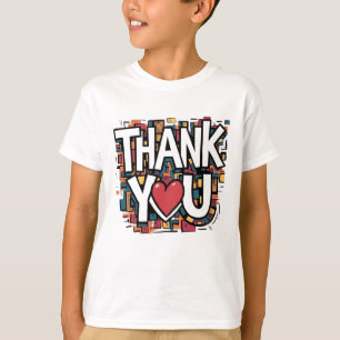 Un élégant T-shirt "Merci" - Faire un grand impact