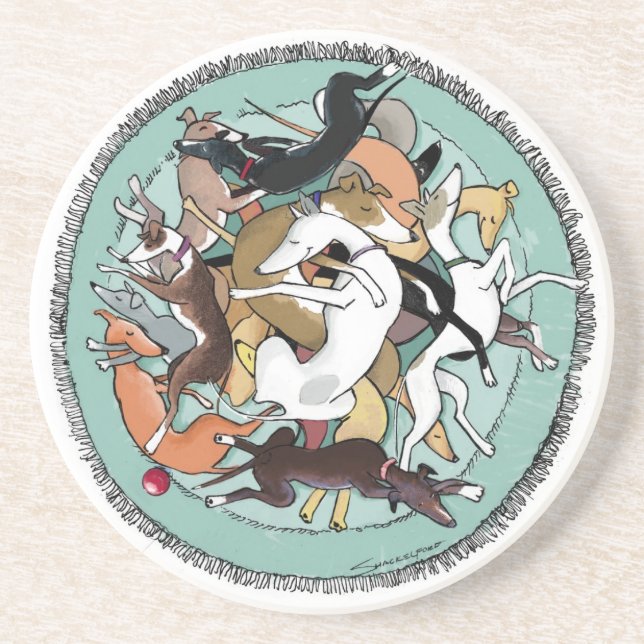 Un "embrouillement" des dessous de verre d'Iggies (Devant)