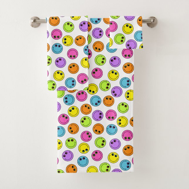 Un Emoji joli et souriant face à la couleur (En situation)
