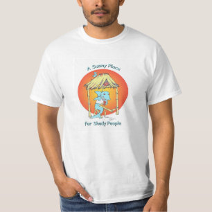 Un endroit ensoleillé pour le T-shirt louche de