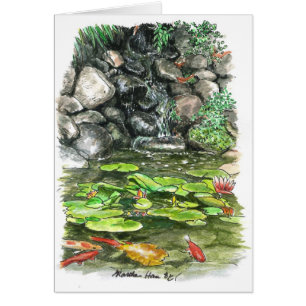 Un étang avec des poissons