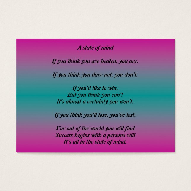 Un état d'esprit (Devant)