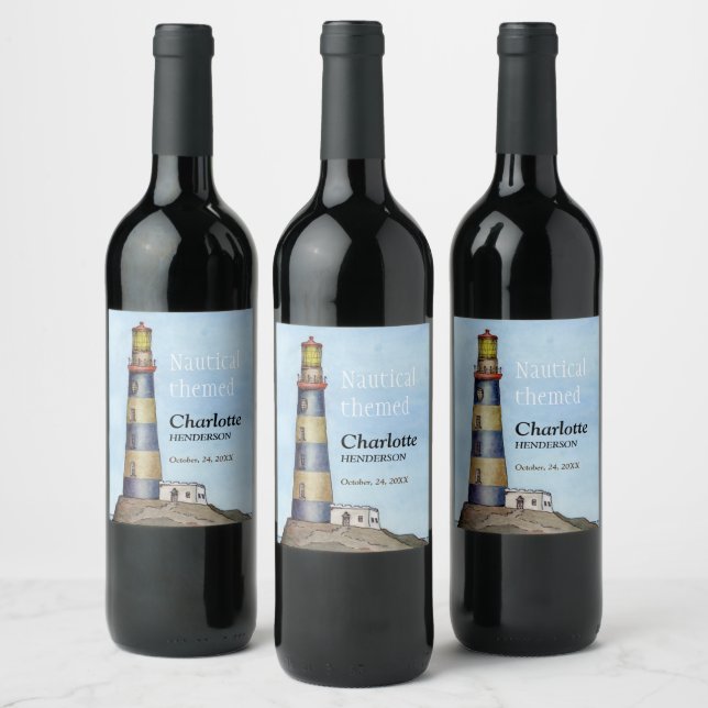 Un Étiquette de vin calme et solitaire (Bouteilles)