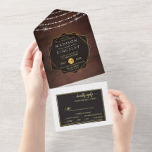 Fab Bois Rustique Tout En Une Invitation
