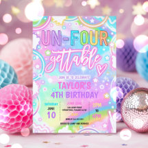 Un-Four-Gettable Neon Glow 4. Geburtstag Party