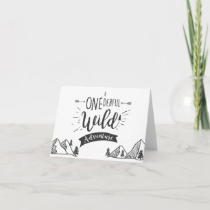 Un garçon de Carte de remerciements sauvage et ext